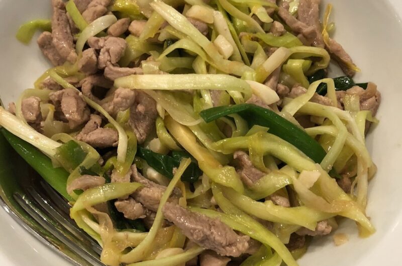 Yellow Chives & Pork Stir fry