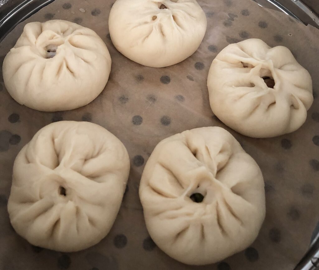 Uncooked Steamed Pork Bun